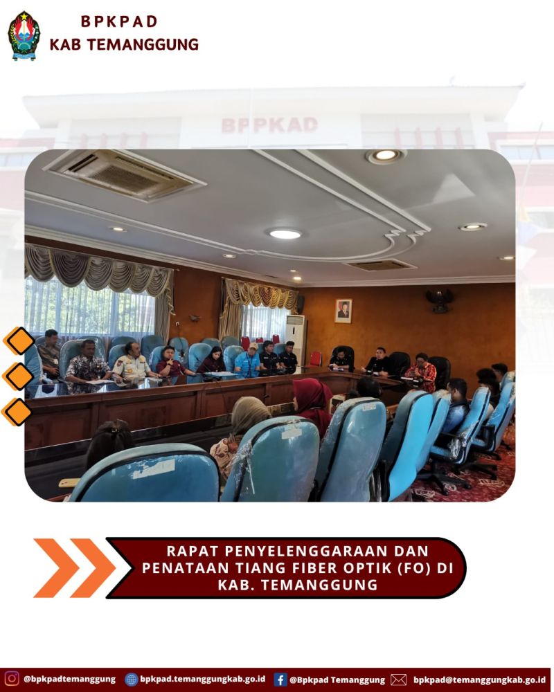 RAPAT PENATAAN TIANG FIBER OPTIK